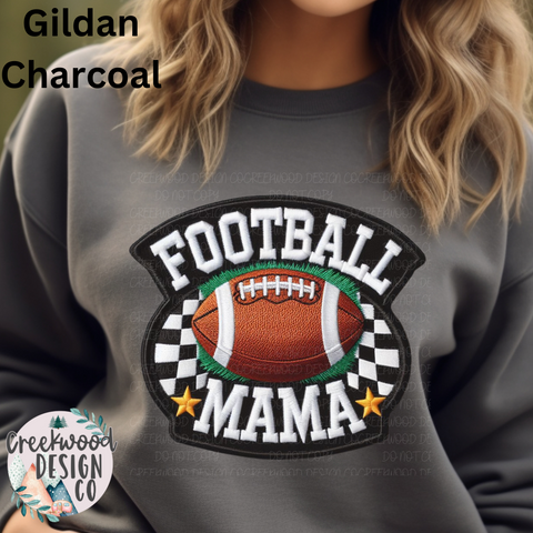 Football Mama Faux Patch Design