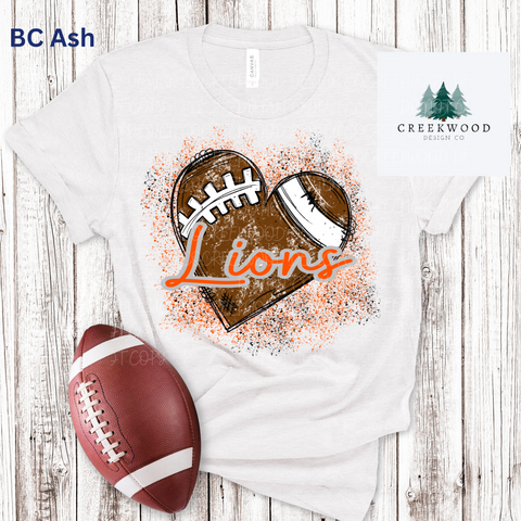 Lions love Football Design