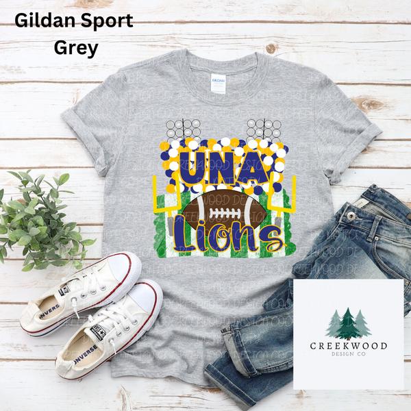 UNA Lions FOOTBALL Adult tee