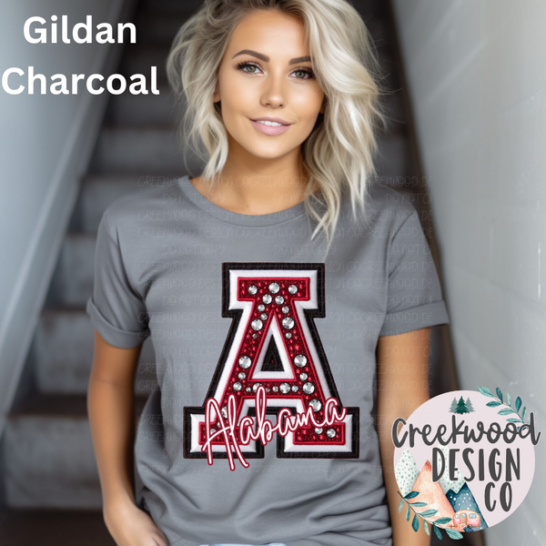 Alabama Faux Jeweled Design