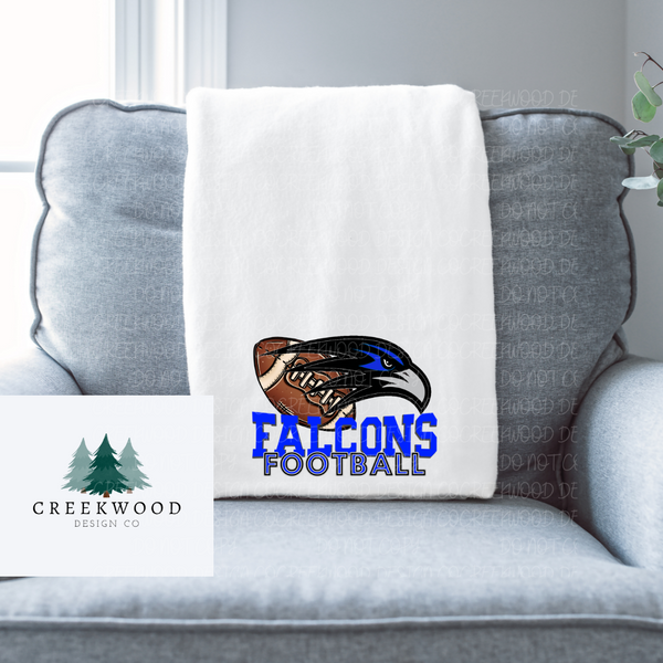 Falcons Football Plush Blanket