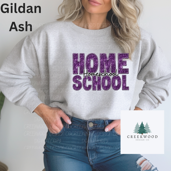 Homeschool Faux Sequin/Embroidery Design