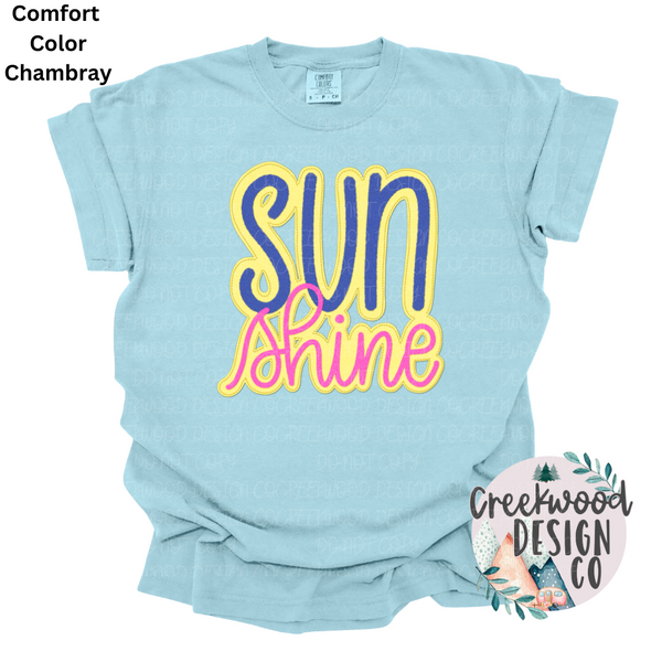 Sunshine Faux Applique Patch