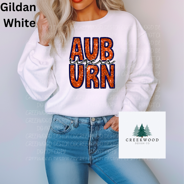 Auburn Faux Sequin/Embroidery Design