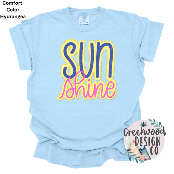 Sunshine Faux Applique Patch