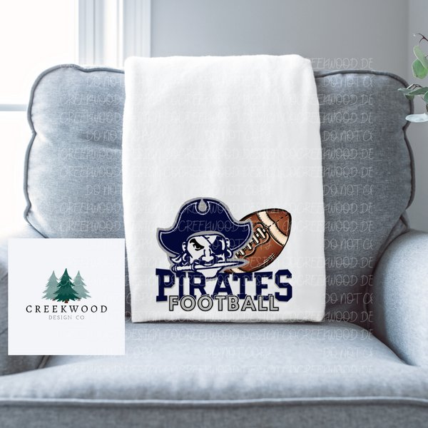 Pirates Football Plush Blanket