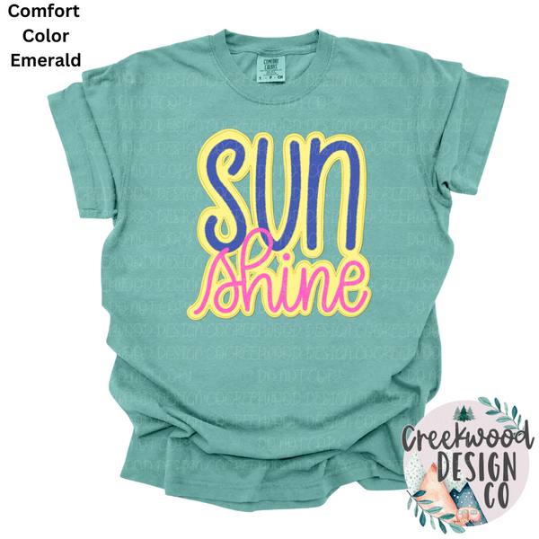 Sunshine Faux Applique Patch