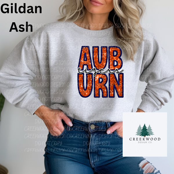 Auburn Faux Sequin/Embroidery Design