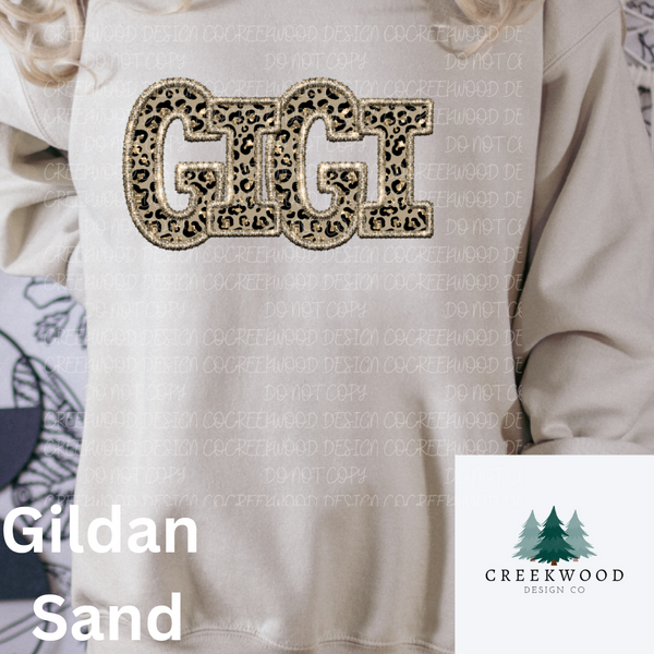 Gigi Leopard Faux Embroidery