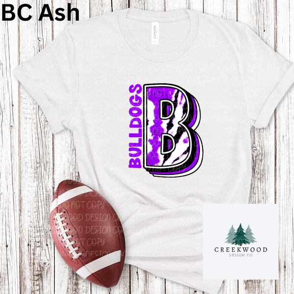 Bulldogs Tie-dye Design