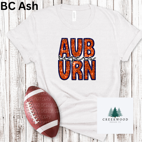 Auburn Faux Sequin/Embroidery Design