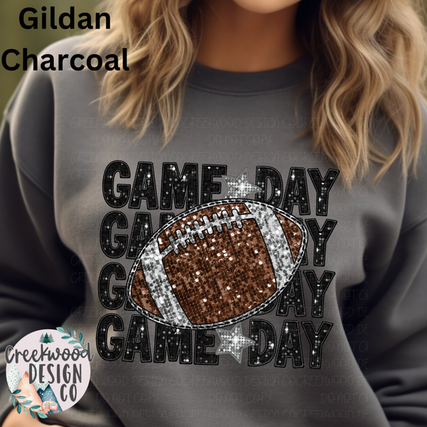 Game Day Faux Sequin Design