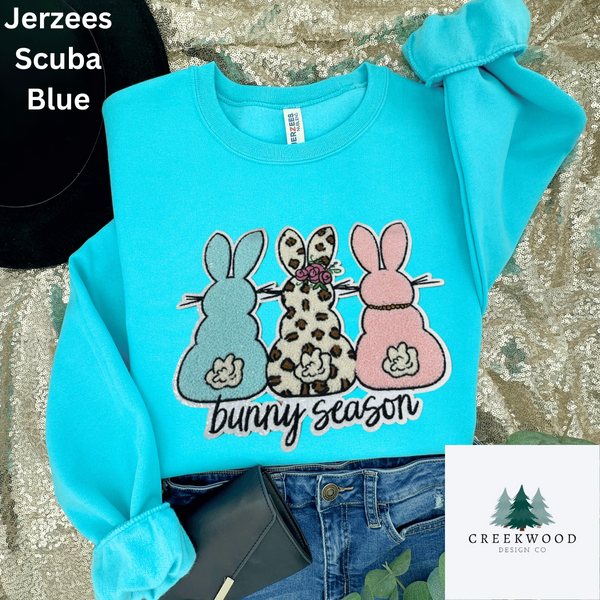 Bunny Season Chenille Patch Sweatshirt