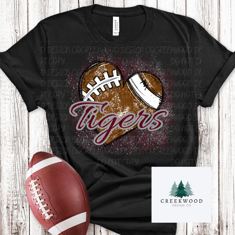 Tigers love Football Design