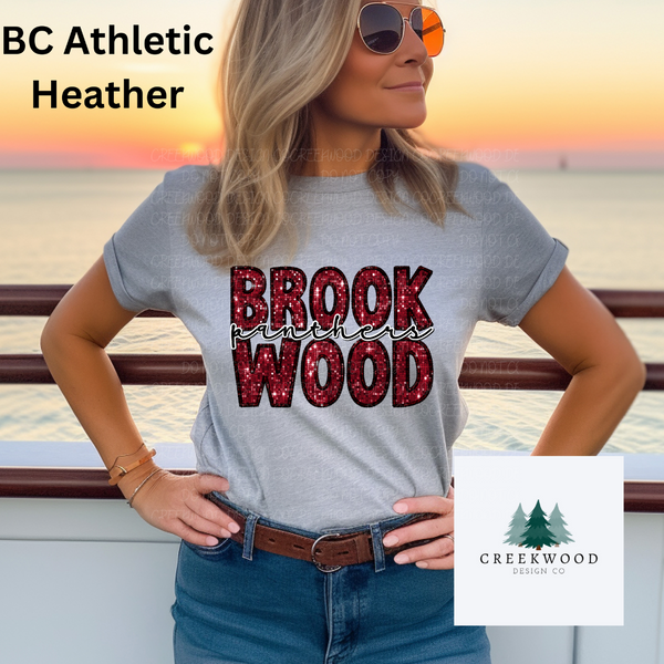 Brookwood Panthers Faux Sequin/Embroidery Design