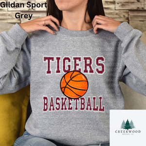 Tigers Basketball Distressed/No Distress