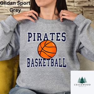 Pirates Basketball Distressed/No Distress