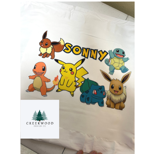 Custom Design Pillow Case- SD (Please add name to box for personalization)