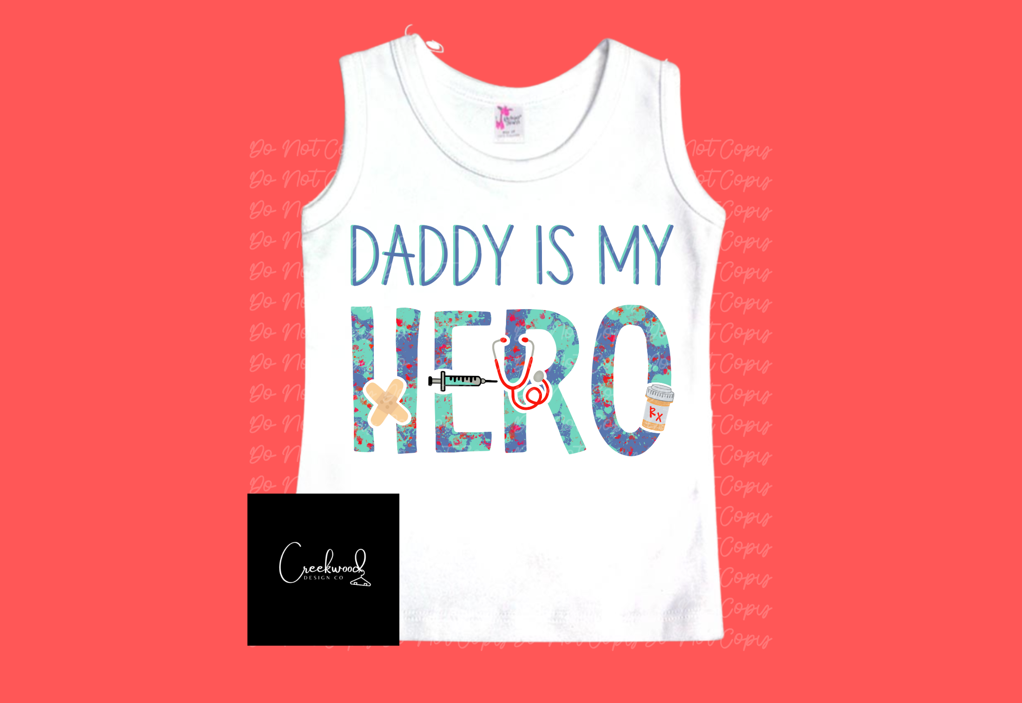 Medical Hero Daddy/Mommy tee/tank -SD