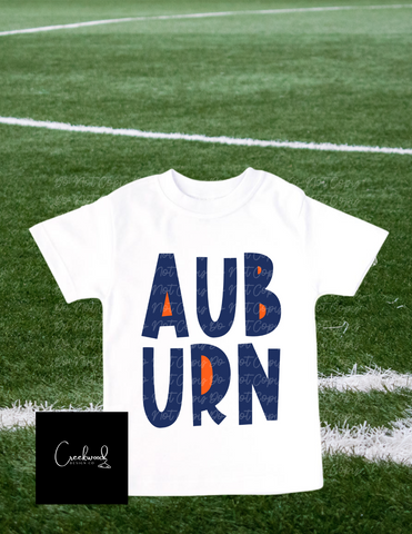 Auburn Tee Kid design