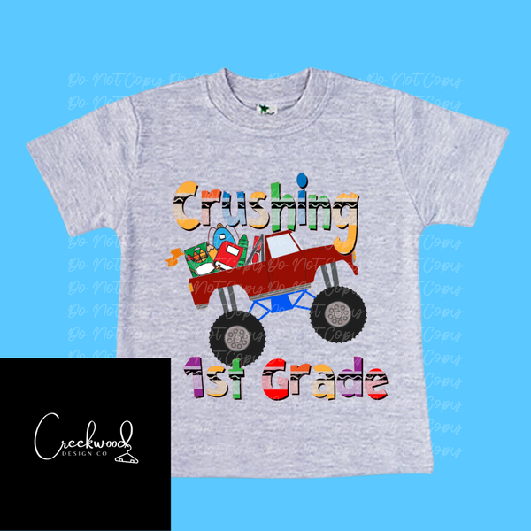 Crushing School Monster Truck Design- SD