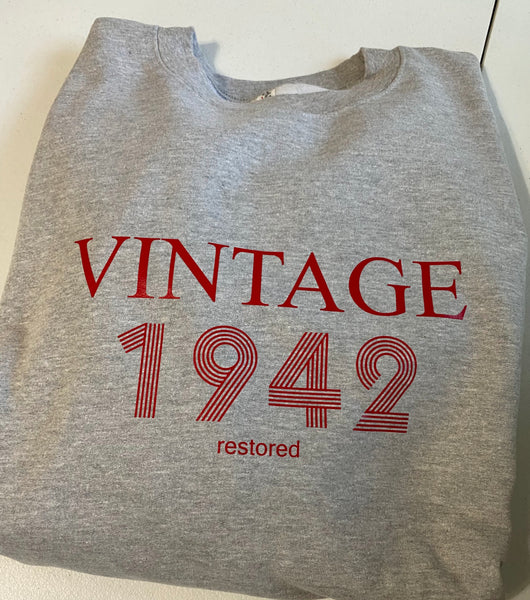 Vintage Tee or Sweatshirt with Custom Year-CDC102