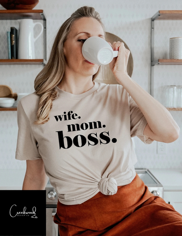 Wife Mom Boss Design-- SD